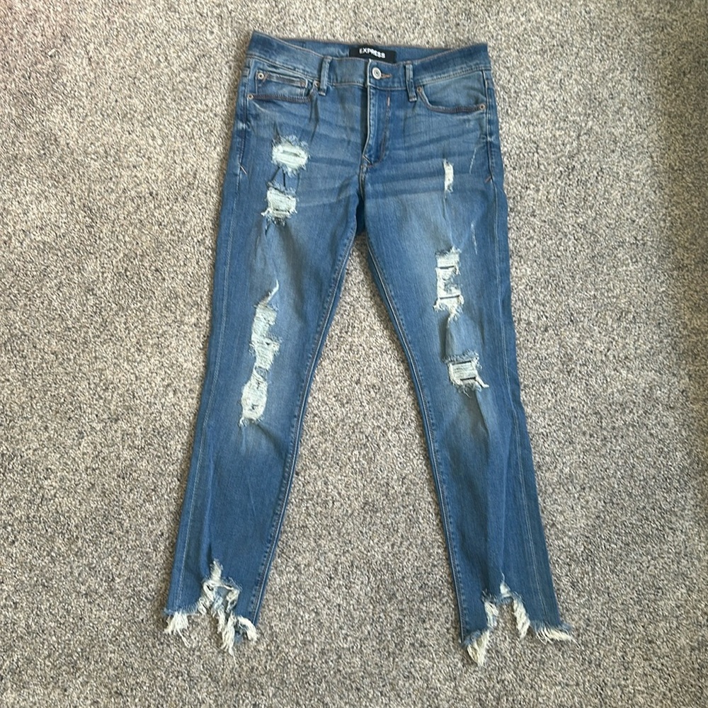 Express distressed jeans
